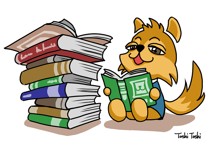 raton laveur qui lit un livre